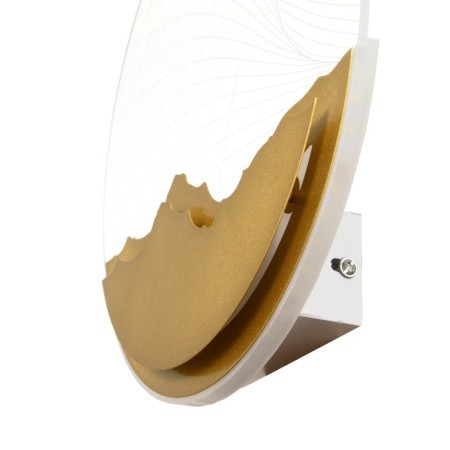 Bra "Planet" LED 20W 4000k gold 24x24x4 cm-5