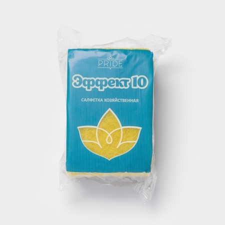 Set of sponges - Domestic napkins "Effect", 10 pcs, 13 × 9 cm, color mix-10