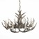 Suspended chandelier ST LUCE. SL154.703.08. Corna. 8x40 watts, E14, 80x80x37 cm, gray color