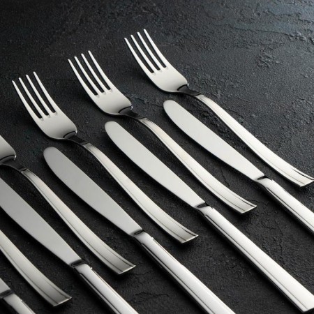 Set of dining room "Triumph", 24 items, thickness 2 mm, souvenir box, silver color-5