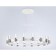 LED LED SCREED OF AMBRELLA LIGHT, LINTECH, FL6208, LED, 96 W, 7200LUM, 4200K, white color, chromium