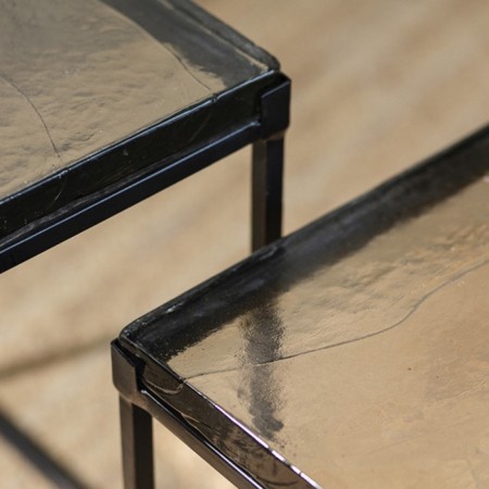 MAYEN FROSTED coffee table, 500 × 410 × 530 mm, black color-1
