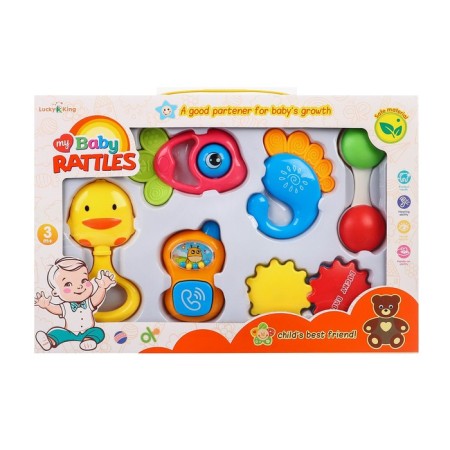 Set of rattles "Happy Baby 2", 6 pcs, Gift box-7