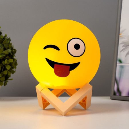 Night Smile LED from batteries 3haa yellow 14x14x18 cm Risalux-1