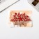 Hair crest "lovely" flower, 6x8 cm, red