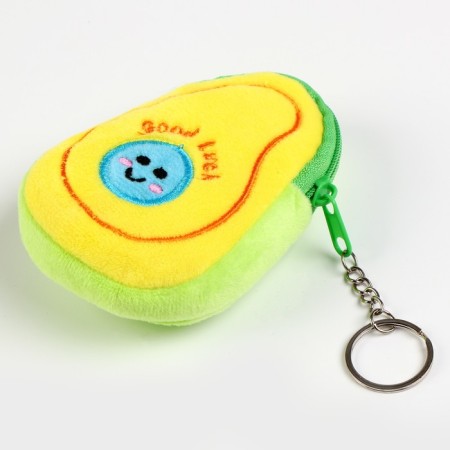 Soft wallet "Avocado" on a key fob, 10 cm, species mix-3