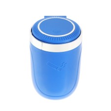 Ashtray for a Torso car in a backlight, blue