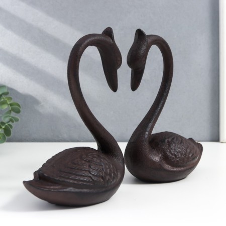 Souvenir Chugun "Two Swan" set 2 pcs 20x8x15 cm-6