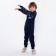 Sports suit (sweatshirt, trousers) for a boy, color blue camouflage/dark blue, height 128 cm (34)