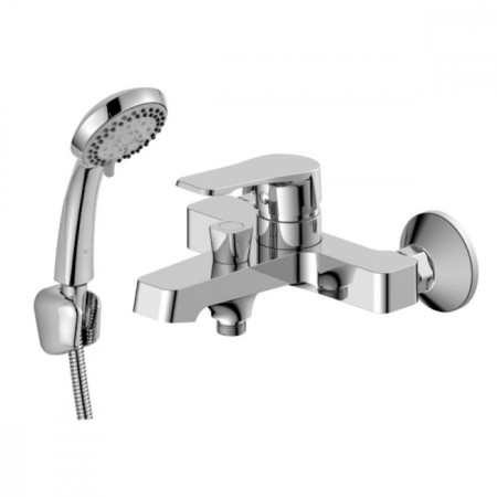 Decoroom DR23036 bath mixer, single -leaf, pour 190 mm, watering can, chrome