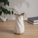 VAZA Ceramics Table "Iker" 19x9 cm, white