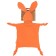 Toy - comfort "bunny", rattle, orange color, mum & baby