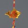 Plastic suspension, textiles "Golden carp with peanuts" 35 cm