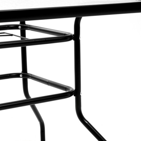 Set of garden furniture: a square table and 2 brown stools, load up to 120 kg-3