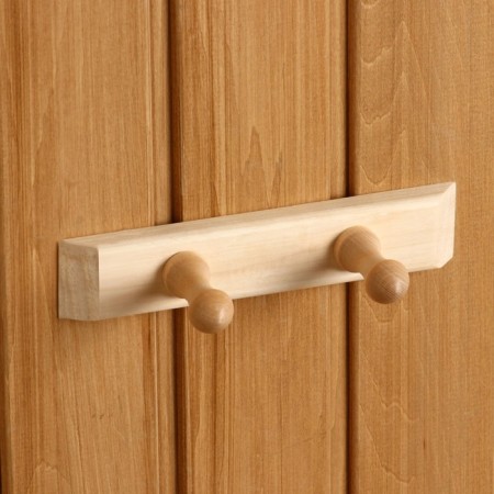 Hanger 2 hooks, linden-1