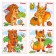 Developing puzzles made of wood "Forest animals"