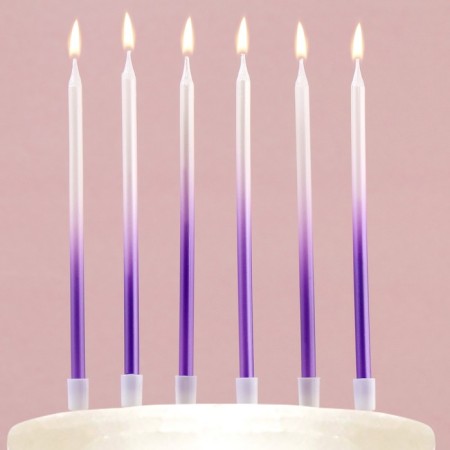 Candles for the cake "On your special day", purple, 6 pcs.-5