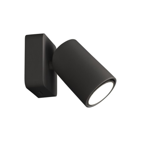 Wall lamp Mantra Sal, GU10, 1x10W, 128x80x80 mm, matte black color