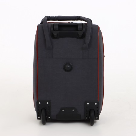 Small 37 L (S) suitcase with a SACVOYAGE bag, lightning department, extension, external pocket, gray color gray-3