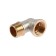 Otmo square, 1/2 ", internal/outer thread, nickel -plated brass