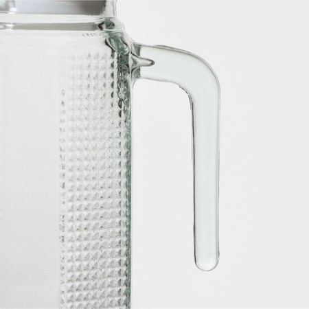 Glass jug with a lid of the shares "ribbed boundaries", 1 liter-2