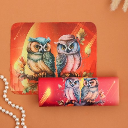Owls of a couple, 17x7 cm-3