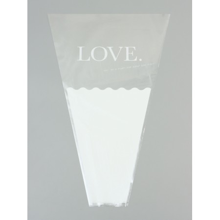 Packet stoop for flowers, "feelings", 28x8x44 ± 1cm, white-1