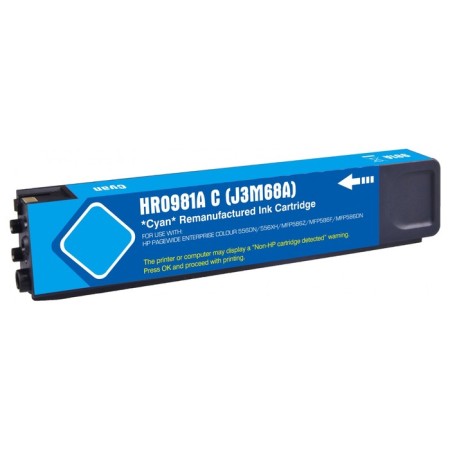 Inkjet cartridge CACTUS CS-J3M68A 981A Golub. Pigm. (120ml) for HP Pagewide 556dn Enterpris 107410-1