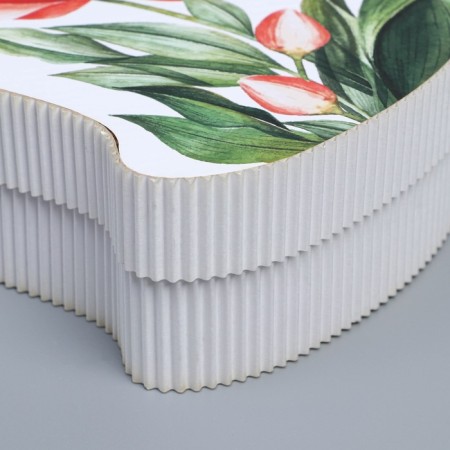 Gift box, confectionery packaging "Tulips", 20 x 15 x 5 cm-2