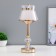 Table lamp sensory "Gaddy" LED 3W 3000-6000K USB AKB Dimmer gold 14x14x36 cm