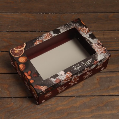 The box is folding, the lid is, with the window "Miracles time" 30 x 20 x 9 cm-1