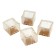 Furniture rubber pad felt, square, d = 30-35 mm, 4 pcs