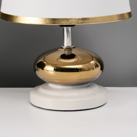 Traffic lamp with a lampshade Risalux "Drops", 1 × 40 W, E27, White/gold, 17 × 17 × 24 cm-4