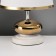 Traffic lamp with a lampshade Risalux "Drops", 1 × 40 W, E27, White/gold, 17 × 17 × 24 cm