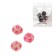 Astrological cubes for fortune -telling "Game time", 3 pcs, pink