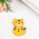 Buttons wood for creativity 2 punctures "kittens" set of 10 pcs 3x2.1x0.2 cm