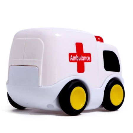 Musical toy "Ambulance", sound, light, white color-2