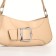 Bag Women's Baget with a zipper, beige color