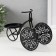 Summary metal on1 candle "Three -haired bicycle" d = 8 cm black 23x11.5x16 cm