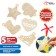 Set for creativity "Wood painting" 5 pcs., With a ribbon