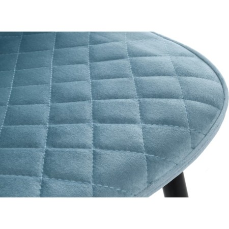 Capri Metal/Fabric, Black/Blue 43x48x87 cm-7