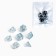 A set of cubes for D&D (Dungeons and Dragons, DND) "Game time", Series: D&D, 7 pcs, blue