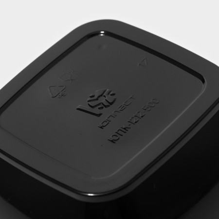Disposable plastic container, YUPK-1212, 500 ml, 12.6 × 12.6 × 6 cm, black, 50 pcs/un-4