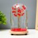 Nightnick KOBE "Red flowers" LED from batteries 3xlr44 11x11x19 cm Risalux