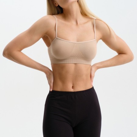 Top female, beige color, size 42-46 (s/m)-6