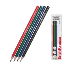 A set of black -graphic pencils 4 pieces of Erichkrause 