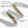 Rhinestones and chain is thermoclayes, width - 9 mm, 4.5 ± 0.5 m, silver color
