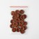Button wooden, 4 punctures, d = 15 mm, brown color
