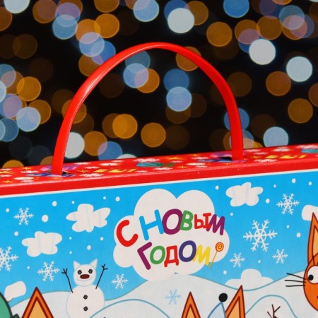 Gift Folding Box "Three Cats" 25 x 5 x 15 cm-4