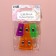 Clips for cut, 3.4 cm, 5 pcs, colorful color